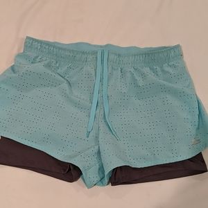 RBX Blue and grey biking shorts, medium